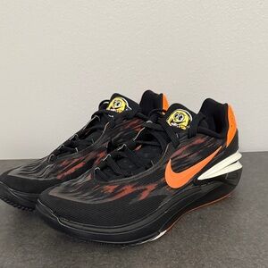 Nike Mens Black and Orange Athletic Shoes